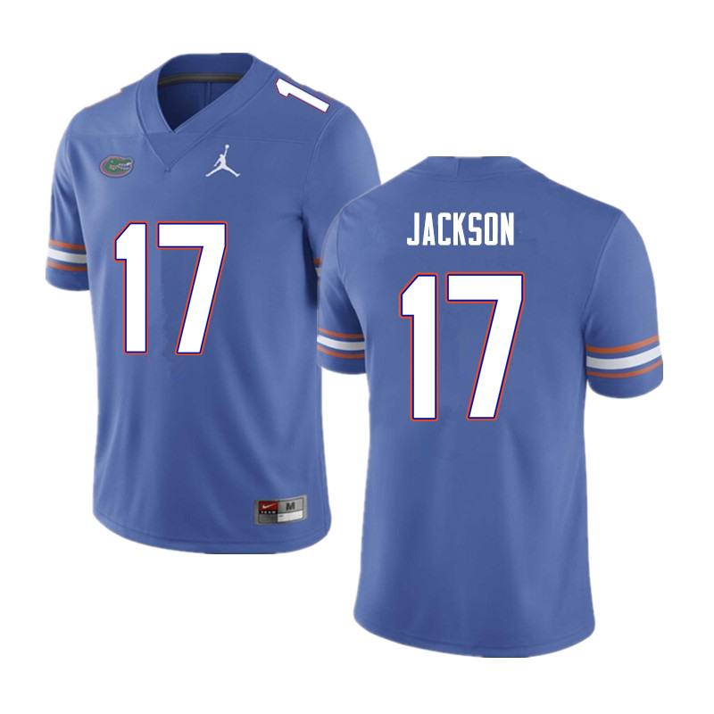 Men #17 Kahleil Jackson Florida Gators College Football Jerseys Sale-Blue
